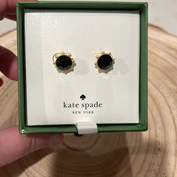 kate spade New York Jet Flying Colors Bezel Stud Earrings/NWT - Picture 7 of 10